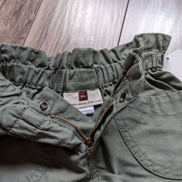 [KIDS 2/$40] Toddler Girl (4T) - TEA Paperbag Cargo Shorts - Picture 4 of 5